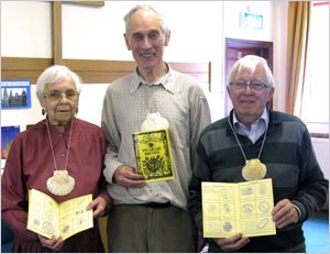Catherine Widdicombe, Tony Walsh & Ollie Donnelly with their Pilgrim Passports
